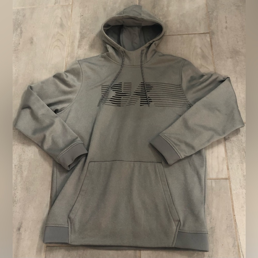 Under Armour Men’s Cold Gear L/S Loose Fit Cold Gear Spectrum Hoodie-Sz L-EUC